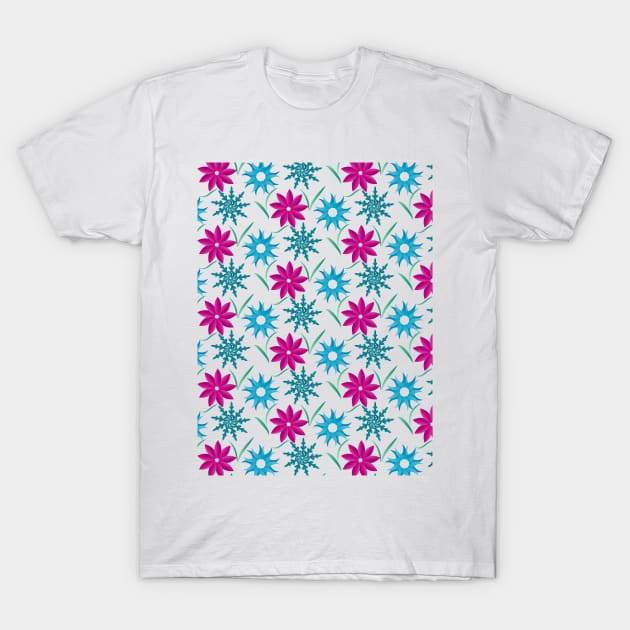 peace ice floral flower snow flake T-Shirt by myouynis